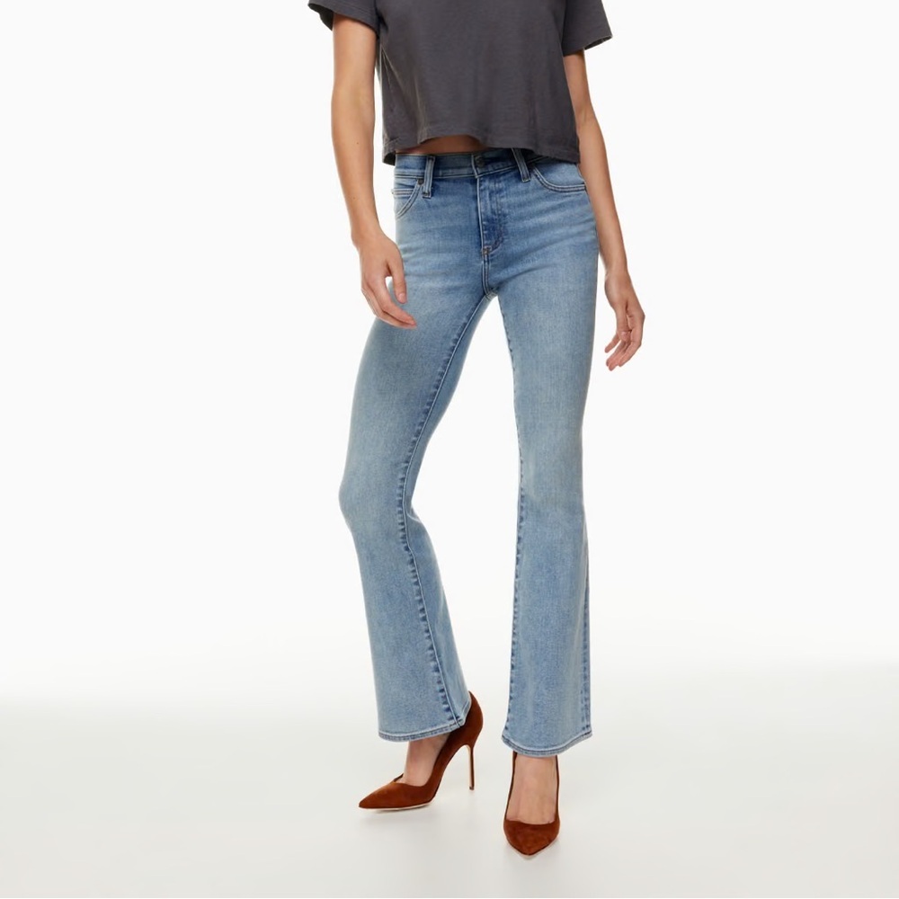 Denim Forum The DONNA Mid Rise Flare Jeans